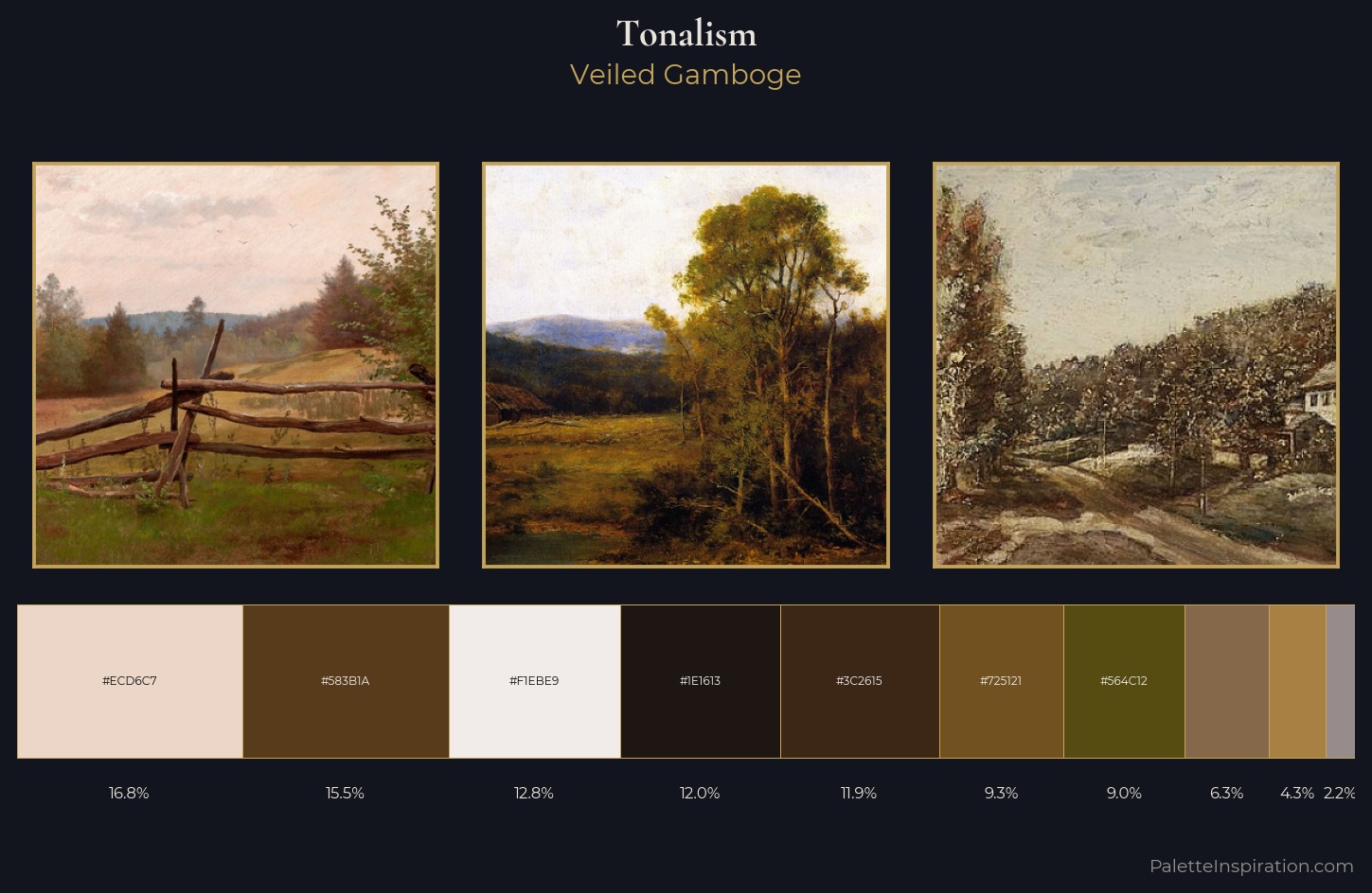 Tonalism Palette 12 — Veiled Gamboge