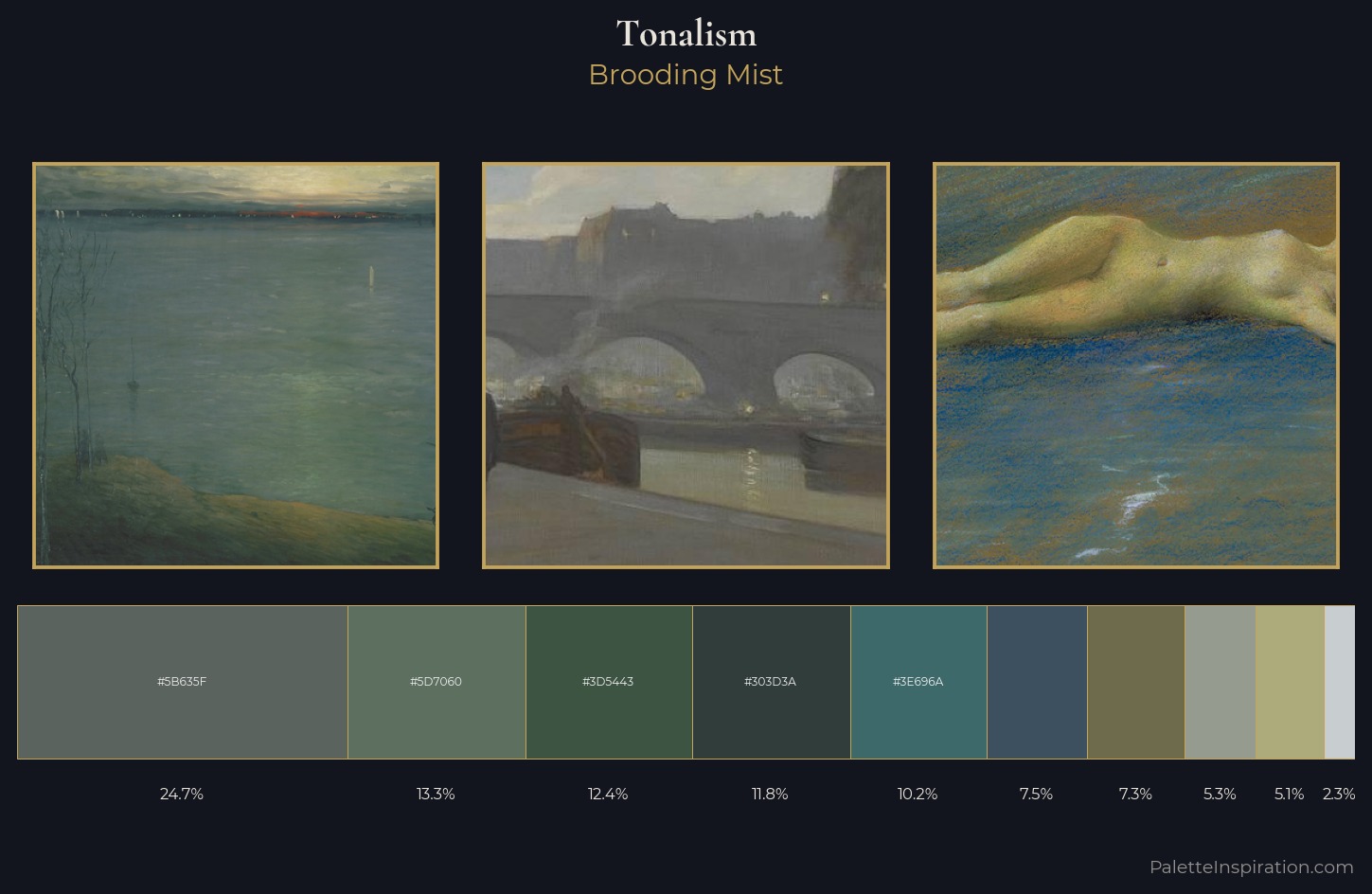 Tonalism Palette 13 — Brooding Mist