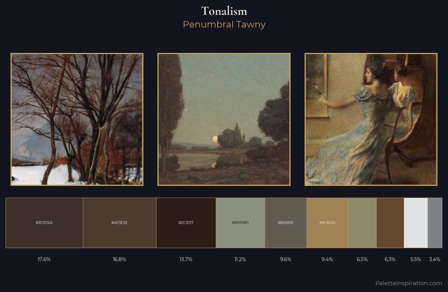 Tonalism Palette 15 — Penumbral Tawny