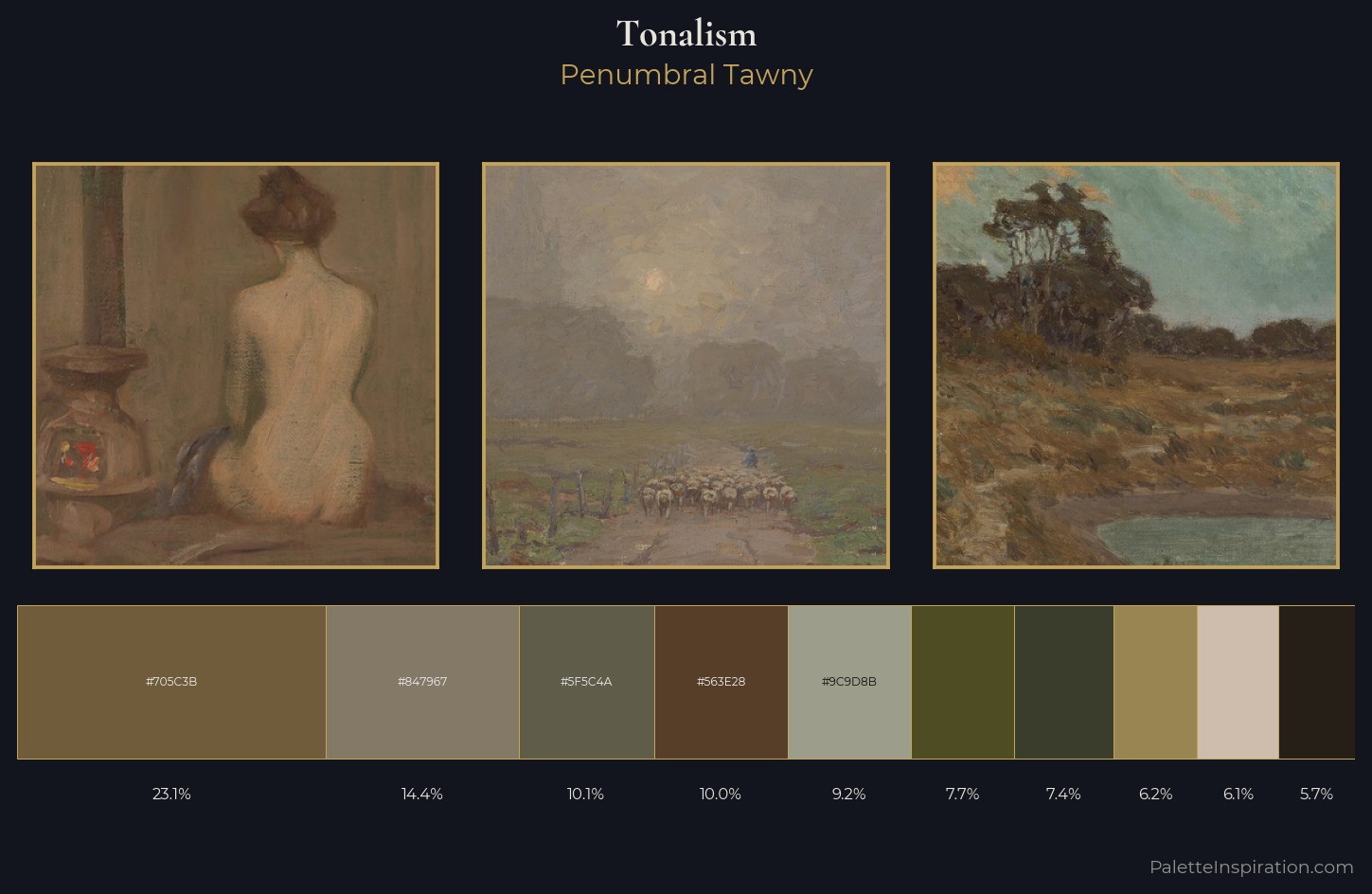 Tonalism Palette 16 — Penumbral Tawny