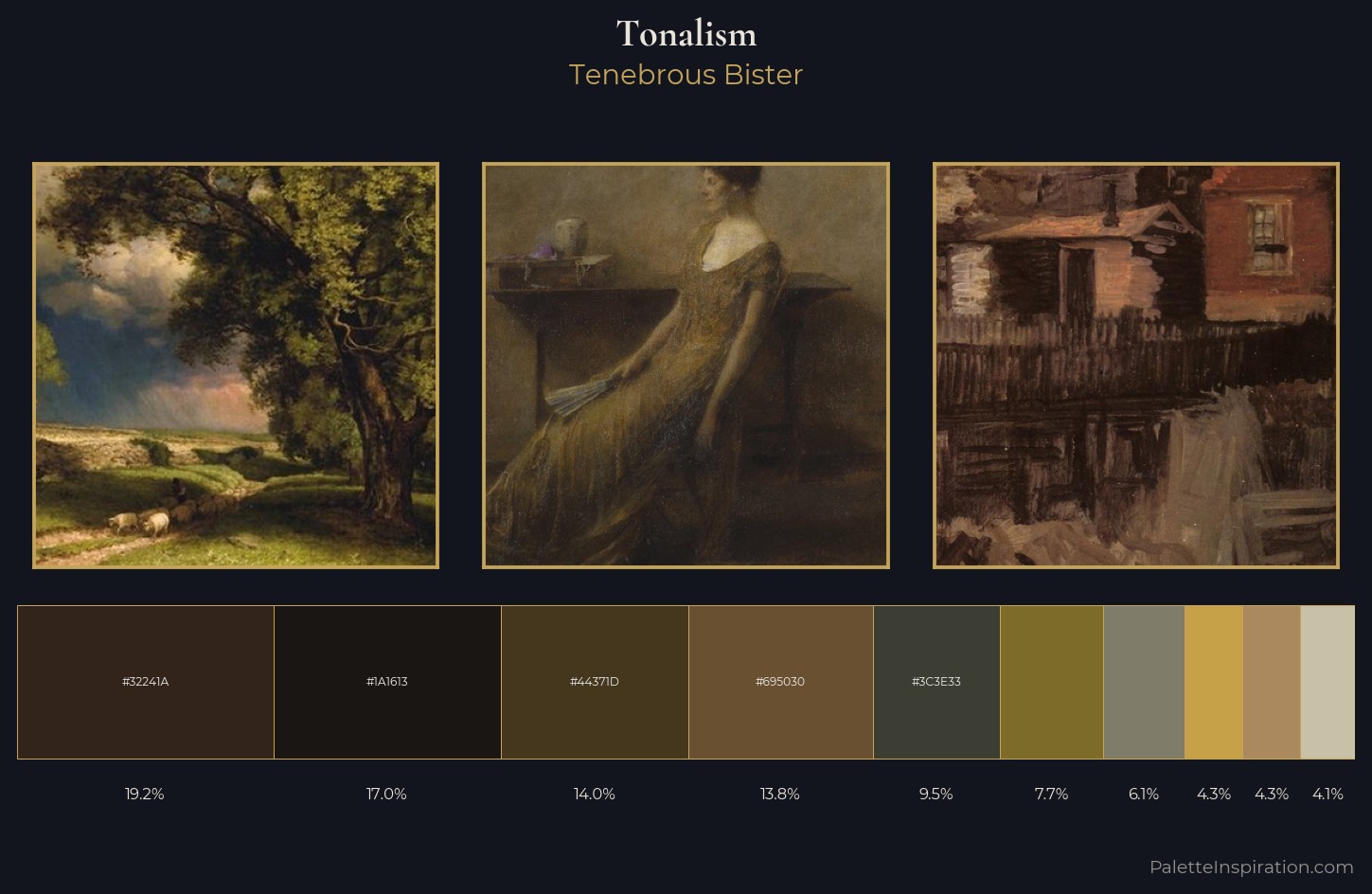 Tonalism Palette 18 — Tenebrous Bister