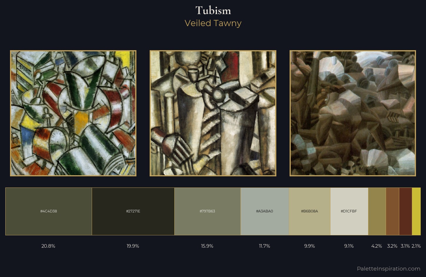 Tubism Palette 2 — Veiled Tawny