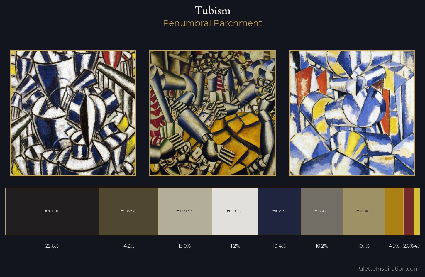 Tubism Palette 3 — Penumbral Parchment