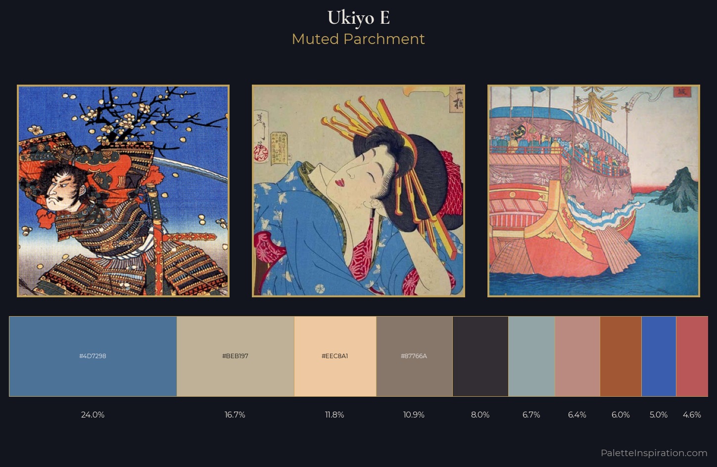 Ukiyo-e Palette 16 — Muted Parchment