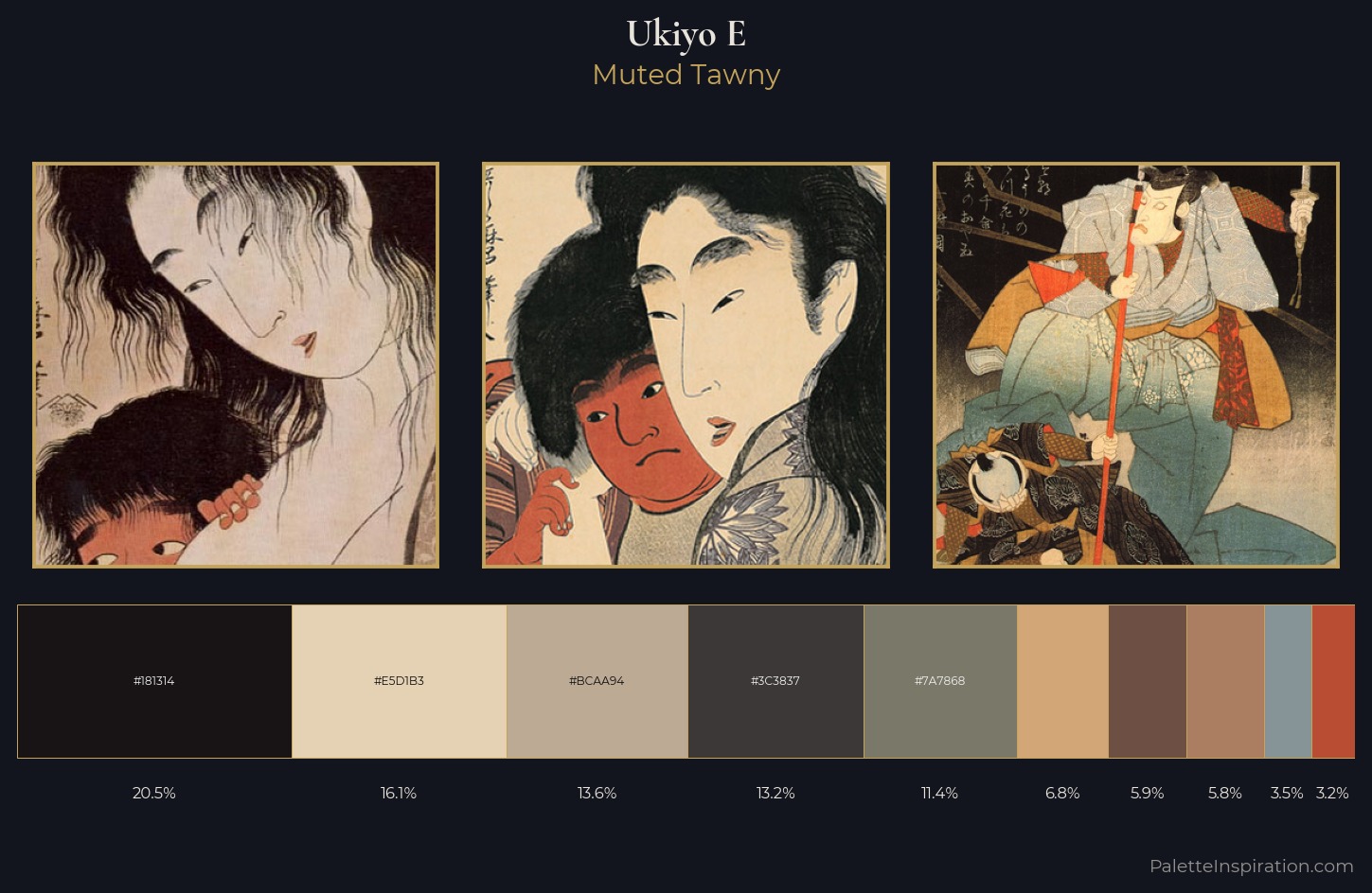 Ukiyo-e Palette 22 — Muted Tawny