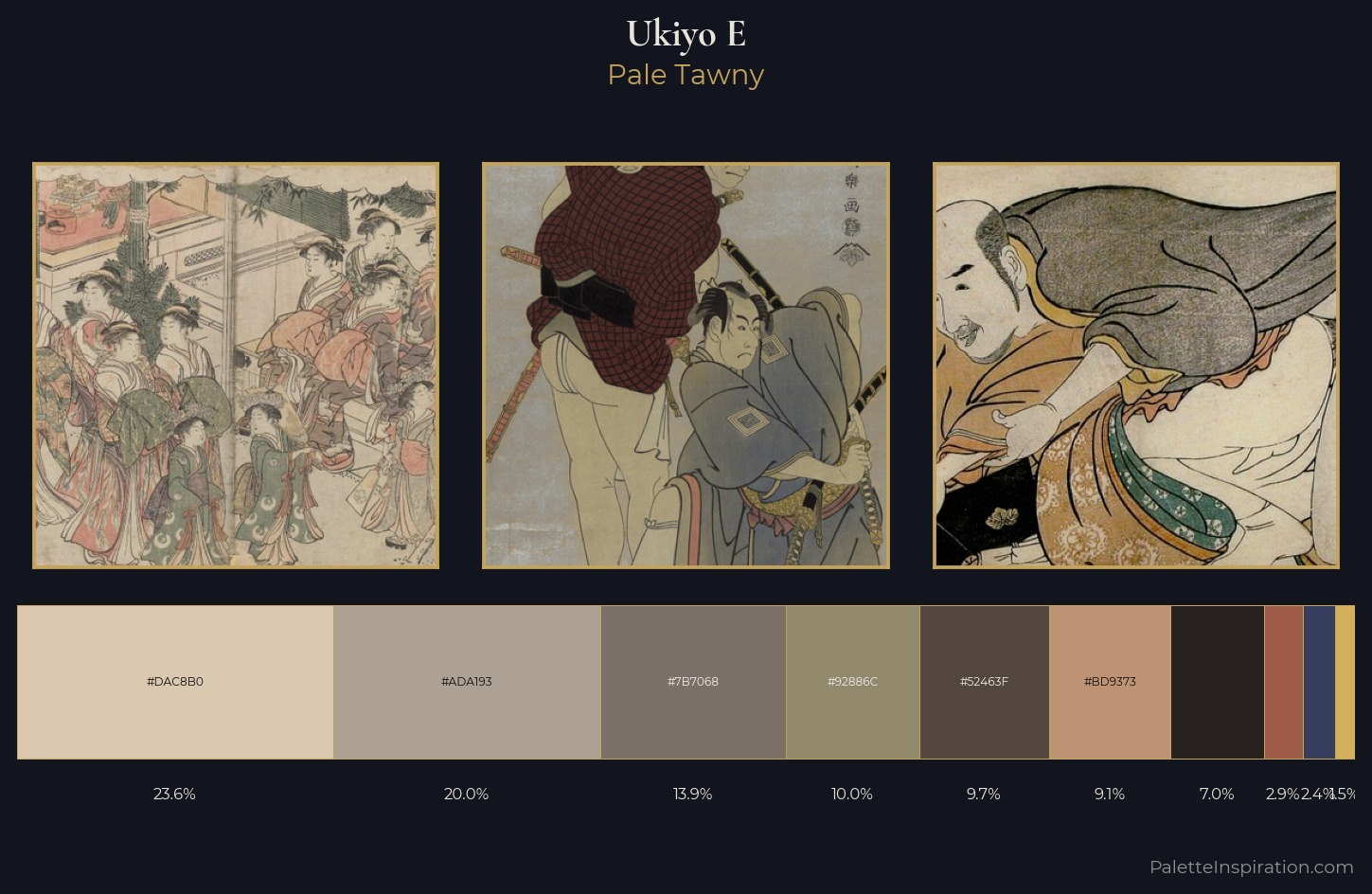 Ukiyo-e Palette 23 — Pale Tawny