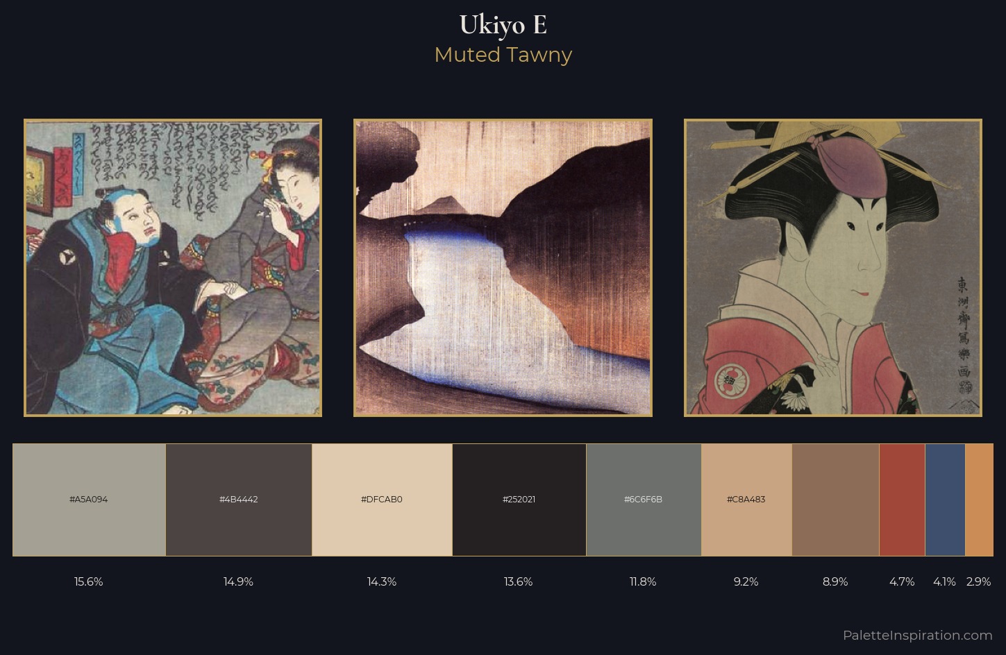 Ukiyo-e Palette 27 — Muted Tawny