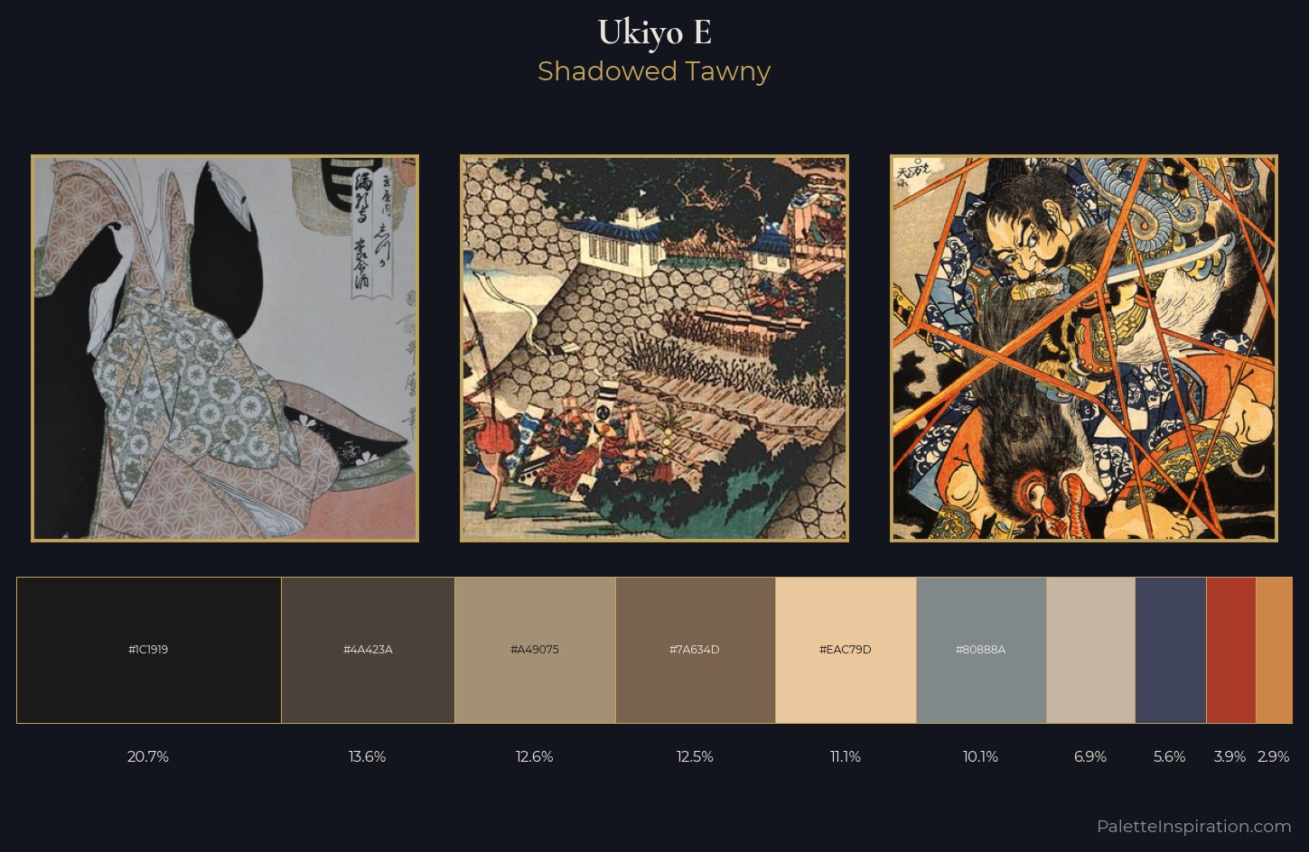Ukiyo-e Palette 29 — Shadowed Tawny