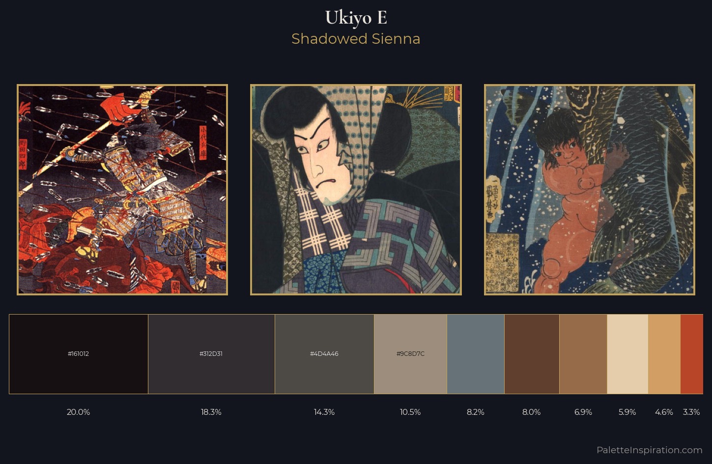 Ukiyo-e Palette 32 — Shadowed Sienna