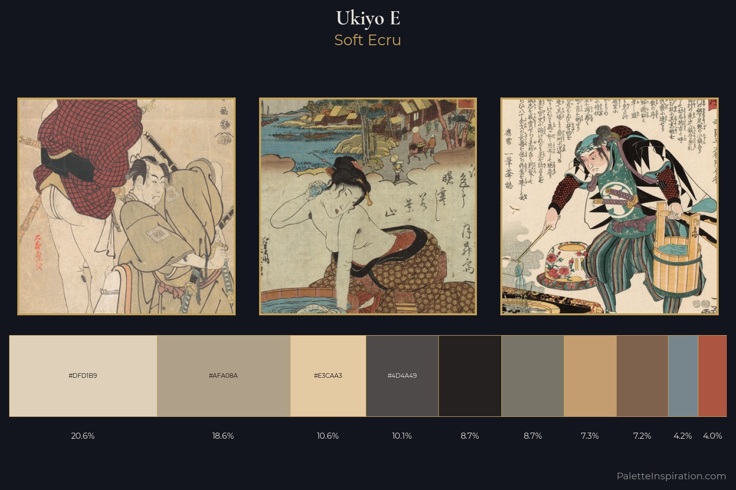 Ukiyo-e Master Palette — Soft Ecru