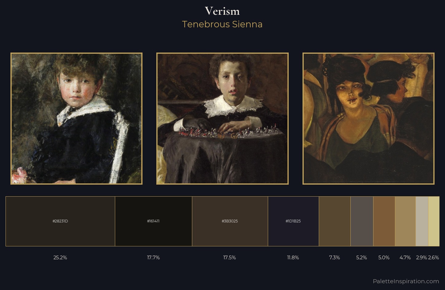 Verism Palette 10 — Tenebrous Sienna