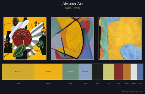 Abstract Art Palette 7 - Soft Fawn