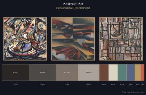 Abstract Art Palette 16 - Penumbral Parchment