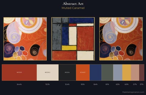 Abstract Art Palette 20 - Muted Caramel