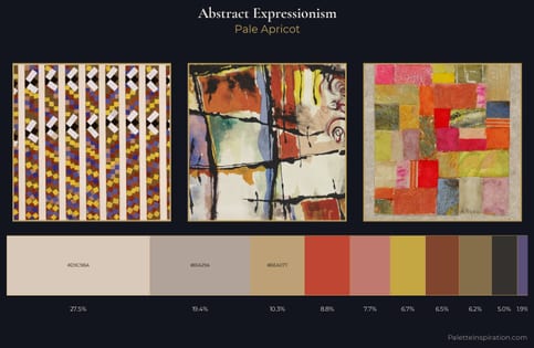 Abstract Expressionism Palette 6 - Pale Apricot