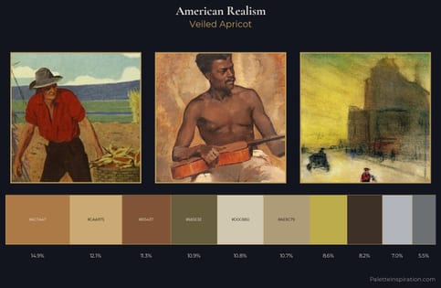 American Realism Palette 4 - Veiled Apricot