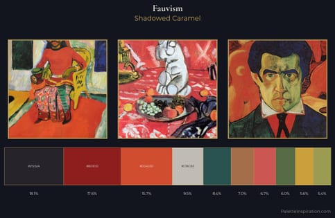 Fauvism Palette 24 - Shadowed Caramel