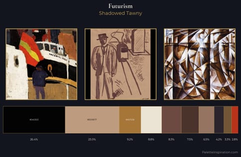 Futurism Palette 16 - Shadowed Tawny