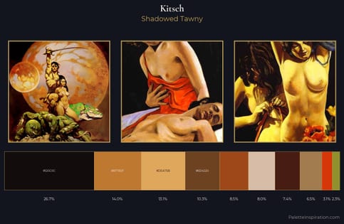 Kitsch Palette 12 - Shadowed Tawny