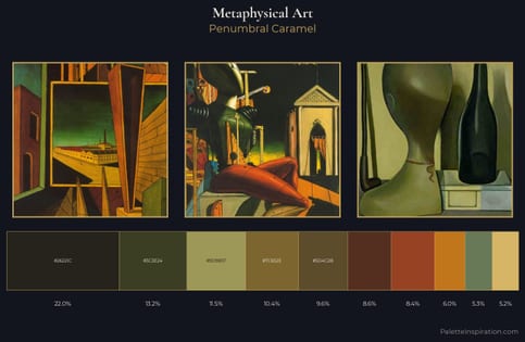 Metaphysical art Palette 9 - Penumbral Caramel