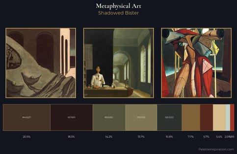 Metaphysical art Palette 11 - Shadowed Bister