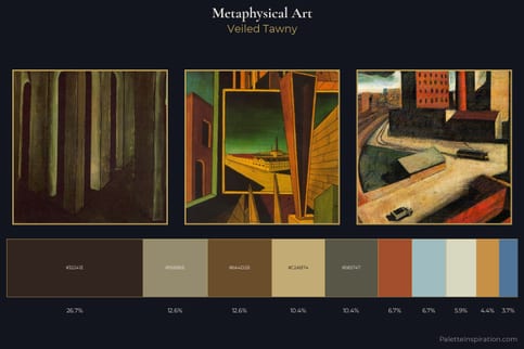 Metaphysical art Master Palette - Veiled Tawny