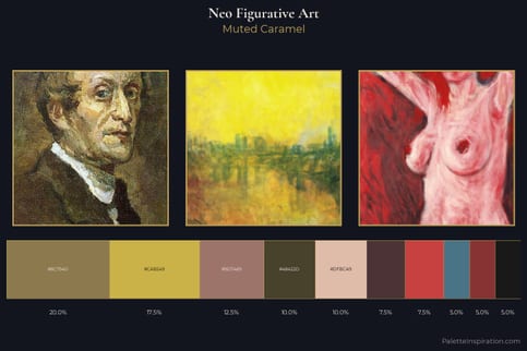 Neo-Figurative Art Master Palette - Muted Caramel