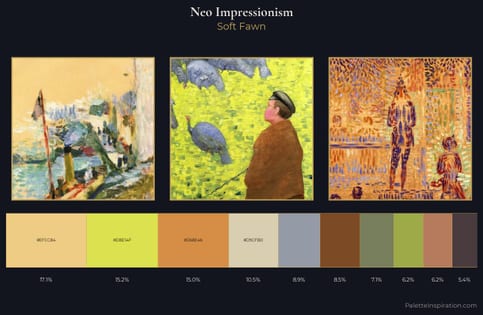 Neo-Impressionism Palette 6 - Soft Fawn