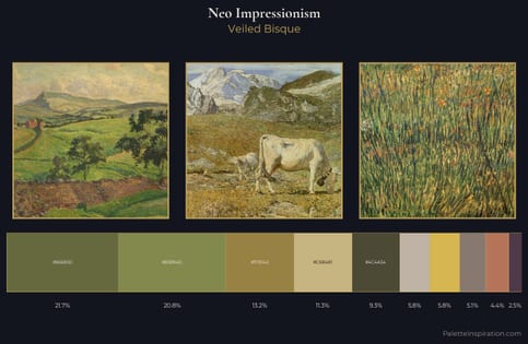 Neo-Impressionism Palette 14 - Veiled Bisque