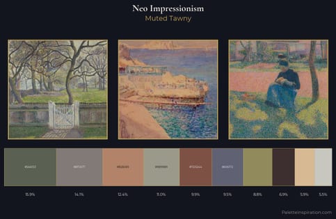 Neo-Impressionism Palette 16 - Muted Tawny