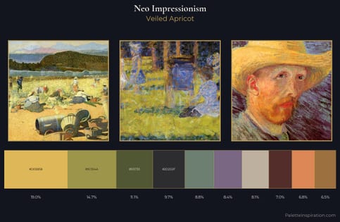 Neo-Impressionism Palette 25 - Veiled Apricot
