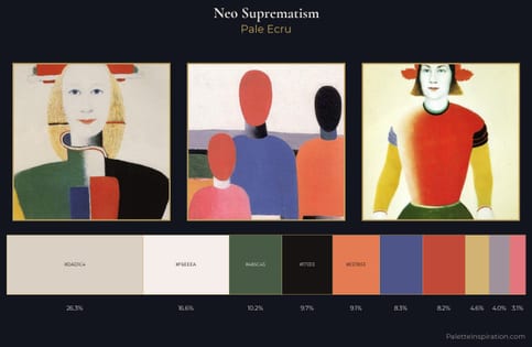 Neo-Suprematism Palette 3 - Pale Ecru
