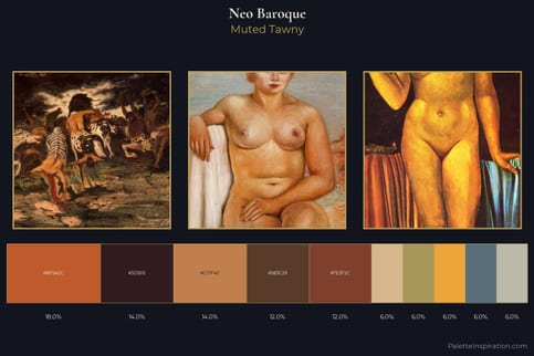 Neo-baroque Master Palette - Muted Tawny