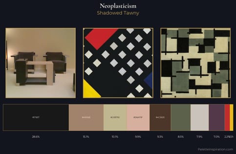 Neoplasticism Palette 9 - Shadowed Tawny