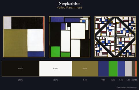 Neoplasticism Palette 10 - Veiled Parchment
