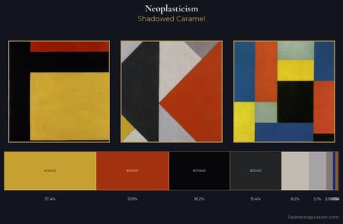 Neoplasticism Palette 11 - Shadowed Caramel
