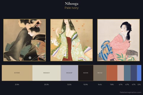 Nihonga Master Palette - Pale Ivory