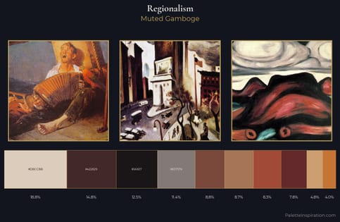 Regionalism Palette 10 - Muted Gamboge