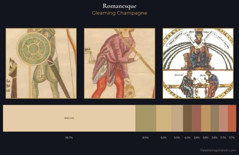 Romanesque Palette 1 - Gleaming Champagne