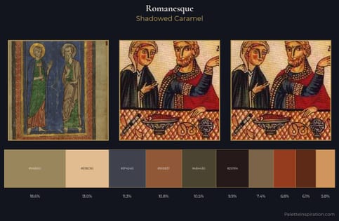 Romanesque Palette 8 - Shadowed Caramel