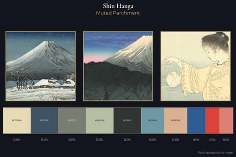 Shin-hanga Color Palette