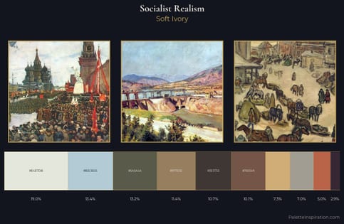 Socialist Realism Palette 3 - Soft Ivory