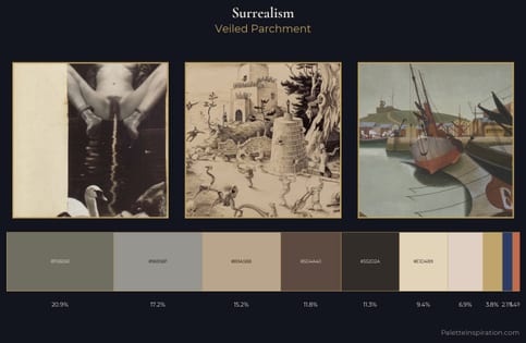 Surrealism Palette 7 - Veiled Parchment