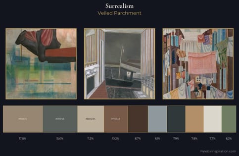 Surrealism Palette 13 - Veiled Parchment