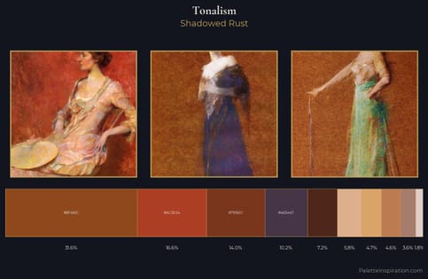 Tonalism Palette 9 - Shadowed Rust