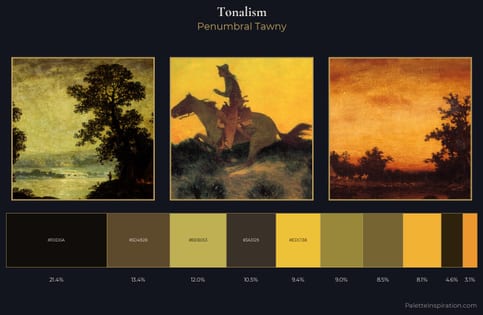 Tonalism Palette 14 - Penumbral Tawny