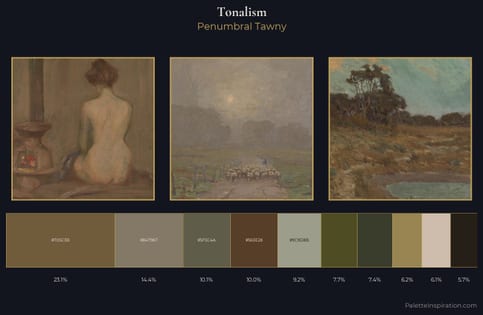 Tonalism Palette 16 - Penumbral Tawny