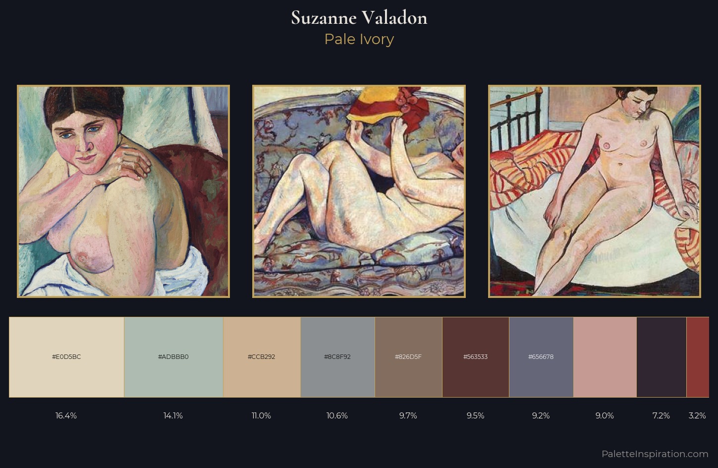 Suzanne Valadon Palette 2 — Pale Ivory