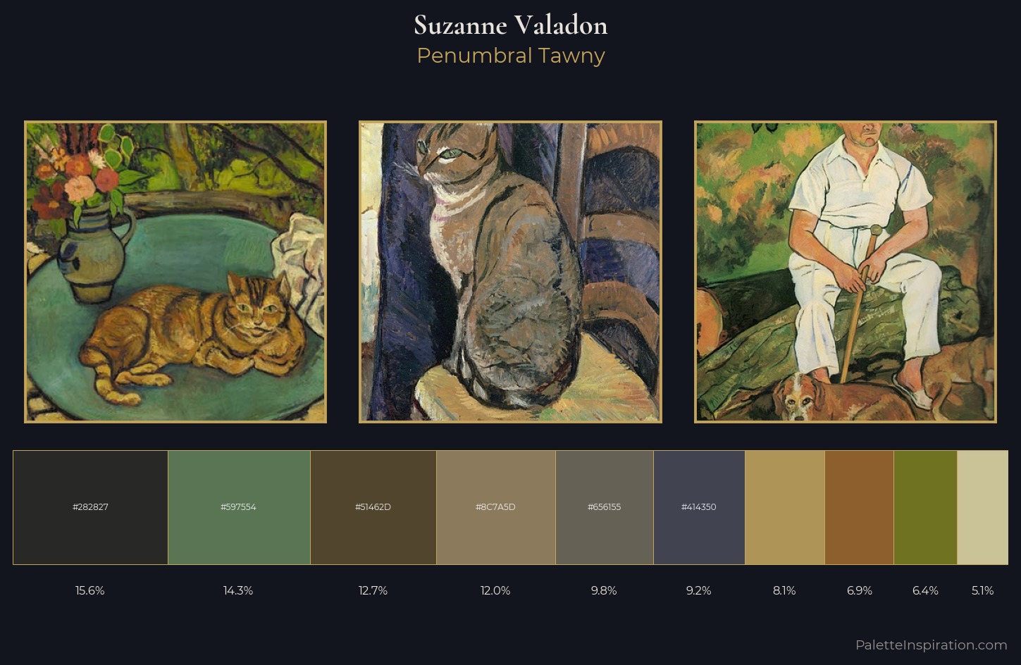 Suzanne Valadon Palette 6 — Penumbral Tawny