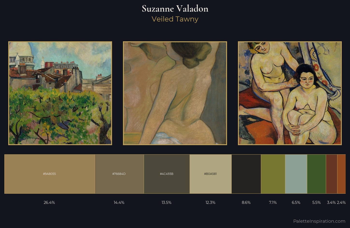 Suzanne Valadon Palette 9 — Veiled Tawny